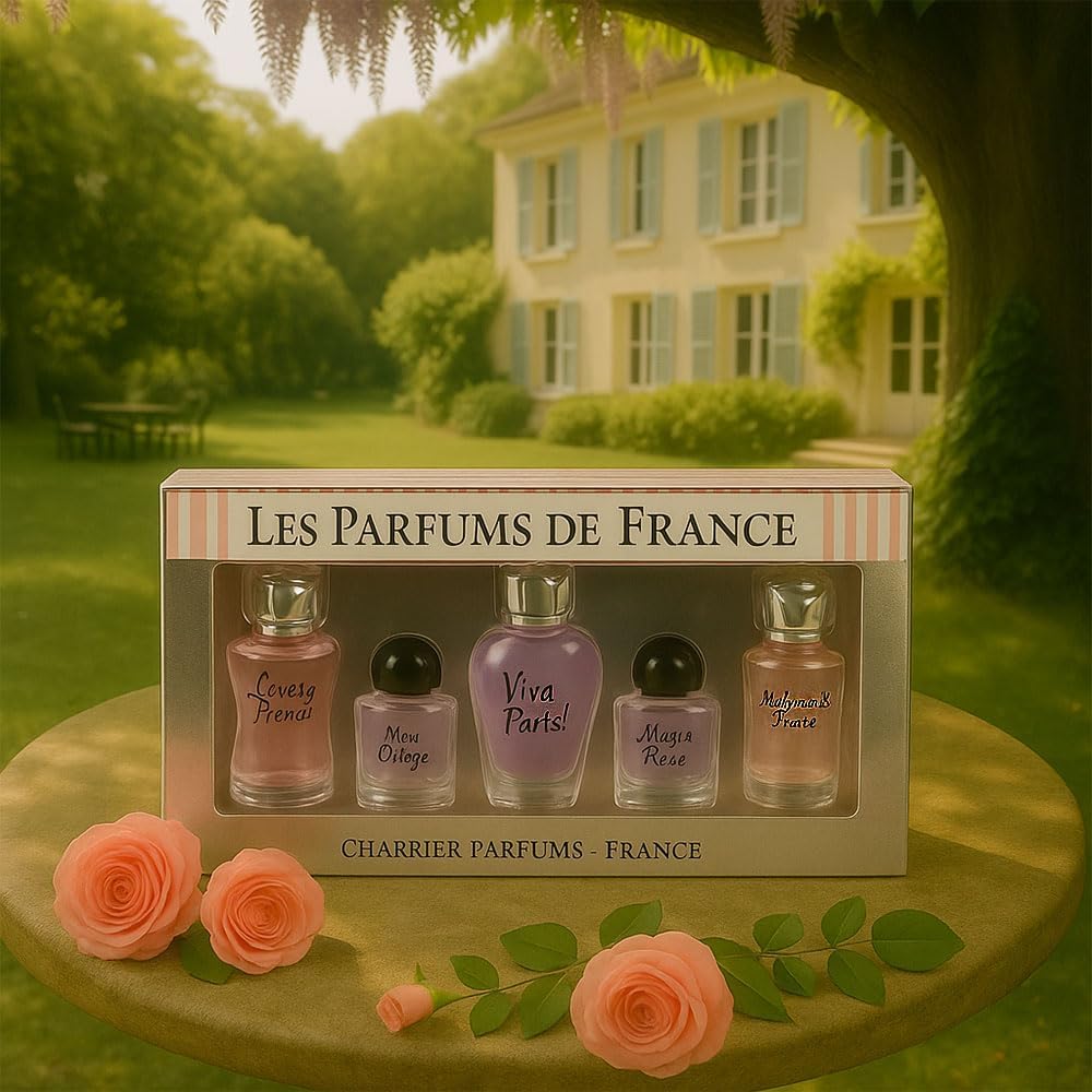Charrier Parfums Les Parfums de France, Fashion Collection, Set of 5 Eau de Parfums Miniatures, 50 ml
