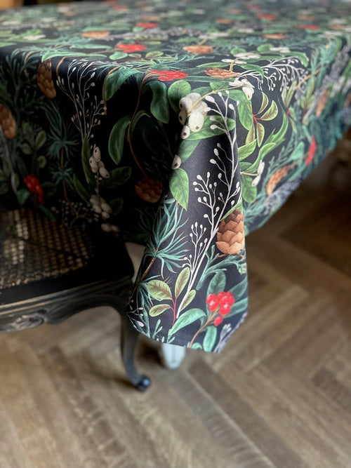 Rektangulär Duk med Julmotiv | Julskog