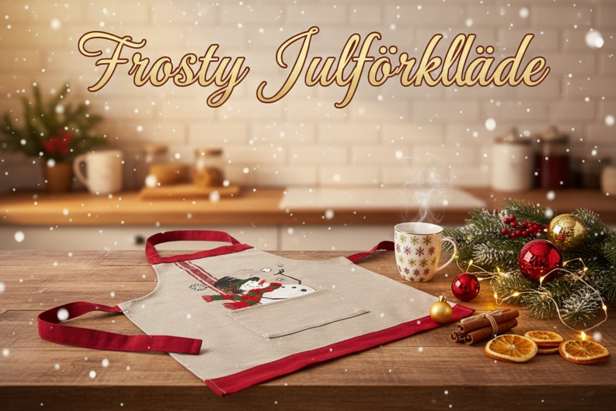 Frosty Julförkläde Banner